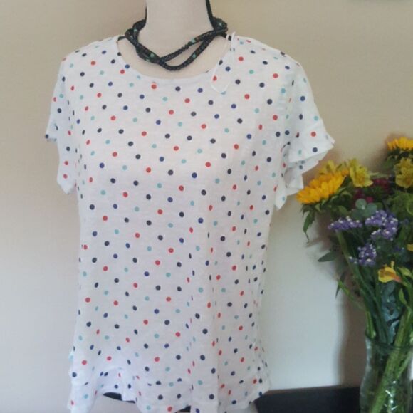  💲1️⃣0️⃣ Bundled ✔️Philosophy Open Back Dot Top sz Small - Picture 2 of 6